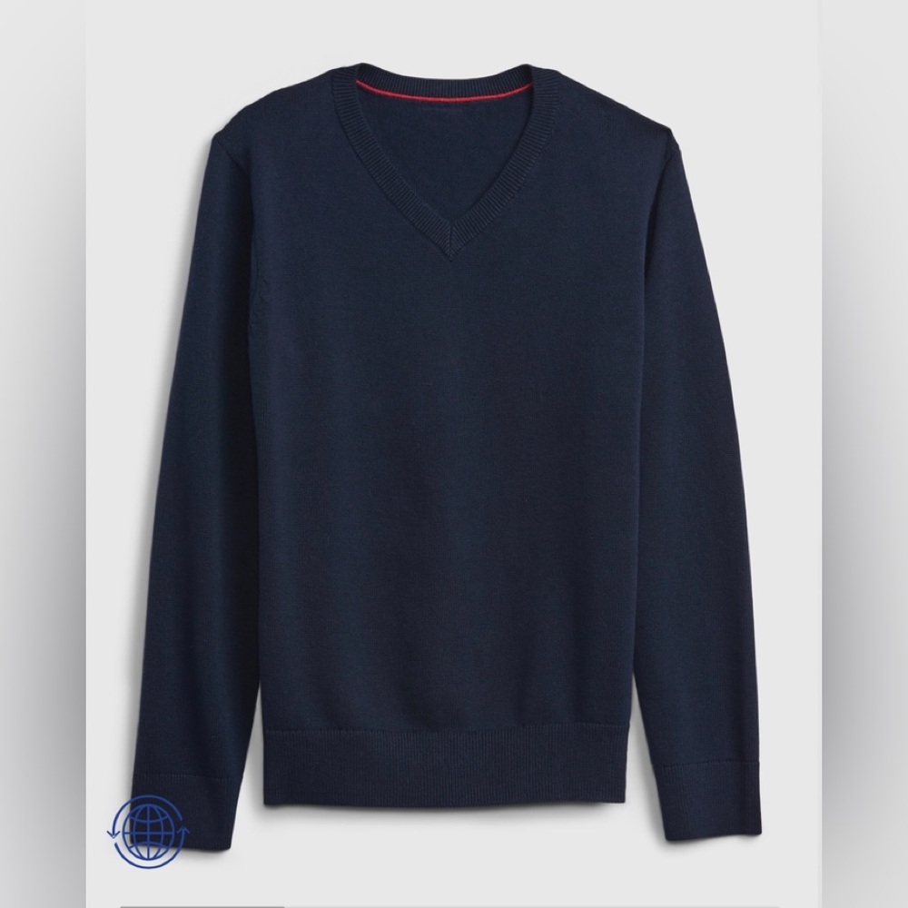 Dark Blue V neck sweater. GAP kids